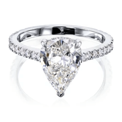 THE PEAR HIDDEN HALO DIAMOND RING (GIA CERTIFIED)