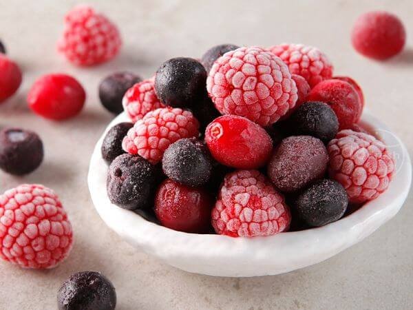 Mixed fresh frozen berries