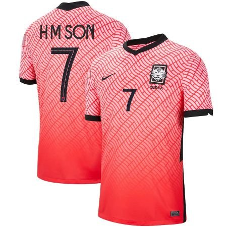 South Korea Home Stadium Shirt with H M Son 7 printing