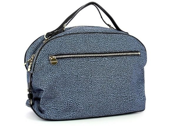 BORBONESE - Blue Medium Top-Handle Sexy Bag