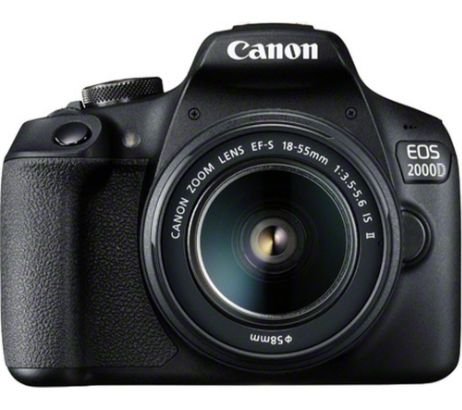 CANON EOS 2000D DSLR Camera with EF-S 18-55 mm