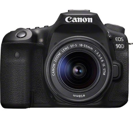 CANON EOS 90D DSLR Camera with EF-S 18-55 mm