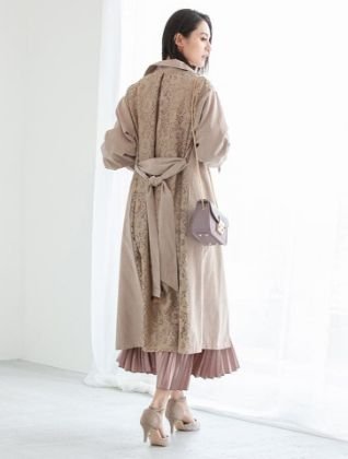 Fifth - [Produced by stylist] Back total lace trench coat