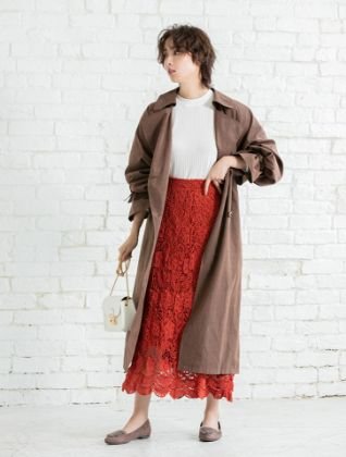 Fifth - Volume sleeve long trench coat
