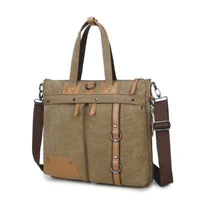 Multifunctional Crossbody Bag Canvas Computer Backpack High-end Briefcase For Men