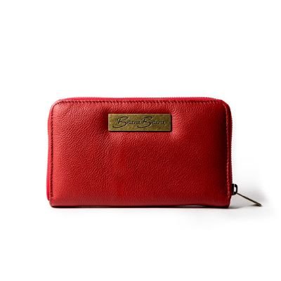 CAMILE RED - Natural Leather Vintage Women's Wallet