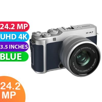 New Fujifilm X-A7 kit (15-45mm) Navy Blue Camera 