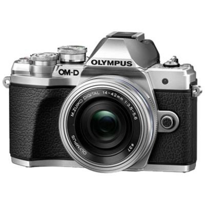 New Olympus OM-D E-M10 MK III (14-42 EZ) Digital Cameras Silver