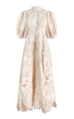 Zimmermann - The Lovestruck Silk-Linen Lace Gown