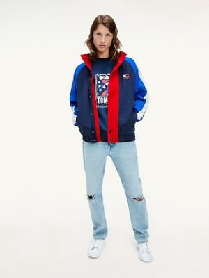 TOMMY JEANS - ORGANIC COTTON BADGE COLORBLOCK JACKET