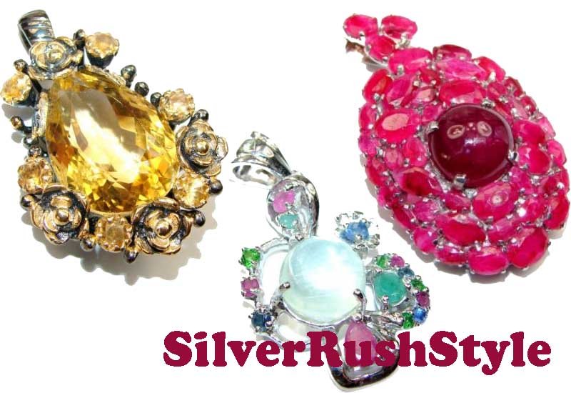 12 Awesome Gemstone Pendants from SilverRushStyle