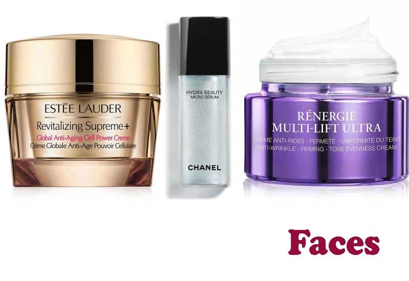 12 Best Selling Anti-Aging products from Faces