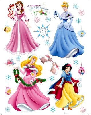 Disney Princess Christmas Stickers