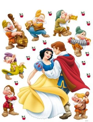 Disney Princess Snow White and Prince Charming giant sticker