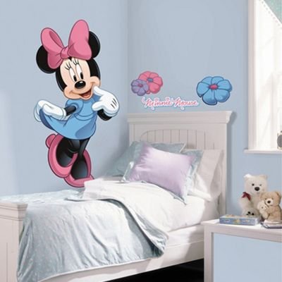 Giant Minnie Mouse & Disney Flowers Stickers