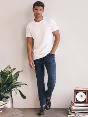 Charisma Relaxed Straight Jeans In Dark Indigo Ultra