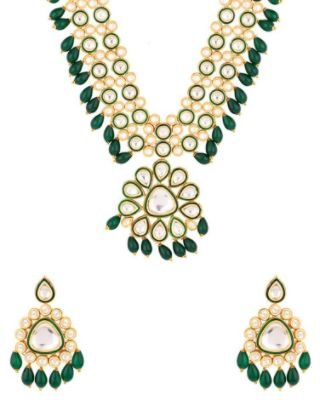 Nayaab Collection Polki Inspired Necklace Set