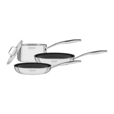 TRAMONTINA - Stainless Steel Cookware Set - Set of 3
