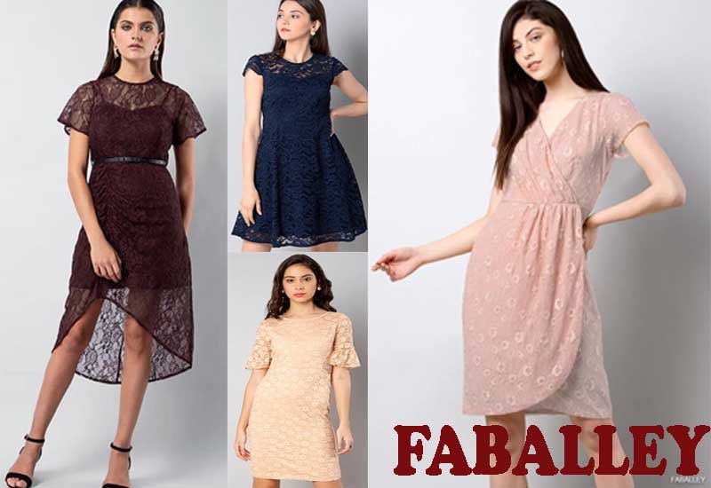7 Best Party Wear Lace Dresses from FABALLEY
