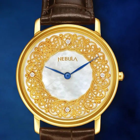 Filigree by Nebula - 18 Karat Solid Gold Analog Watch