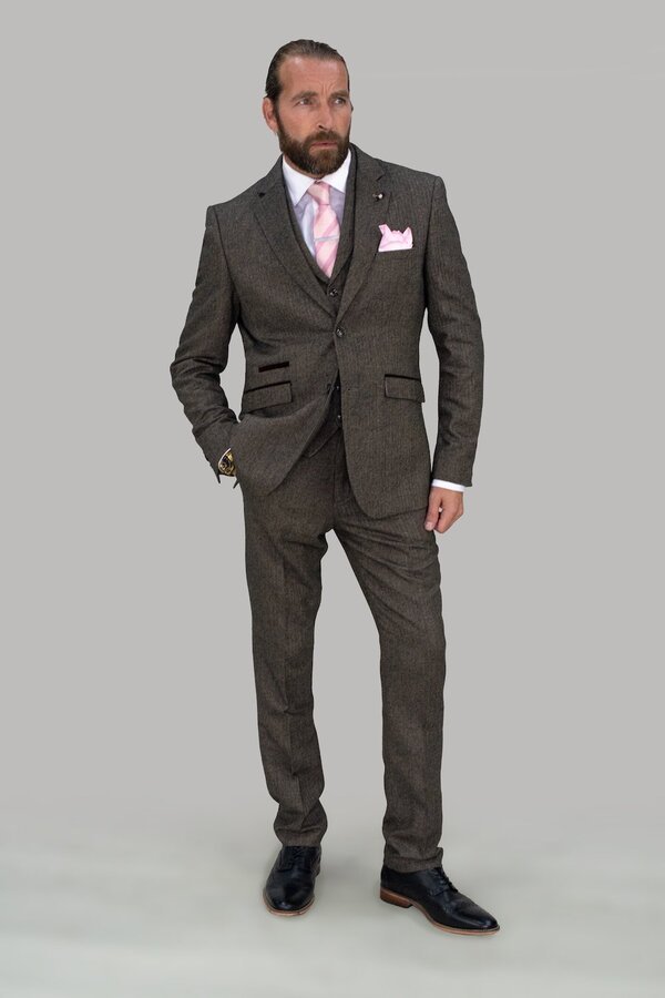 Martez Brown Tweed Suit