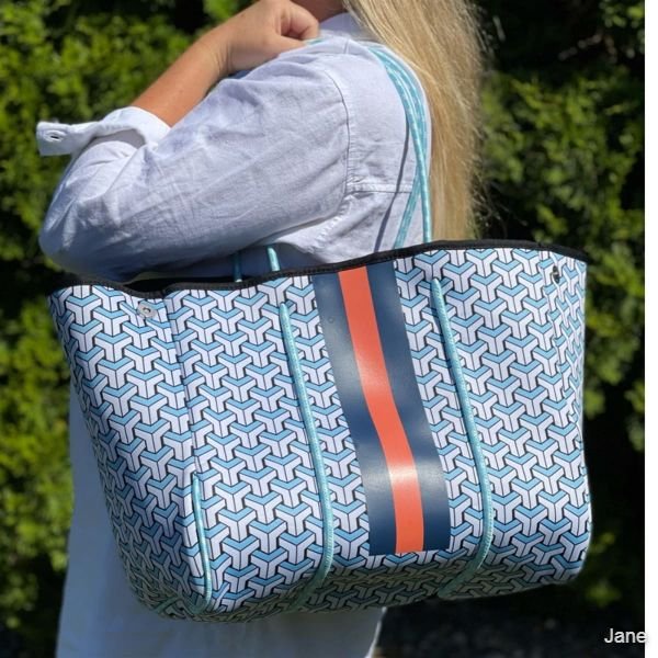 Neoprene Tote With Matching Wristlet