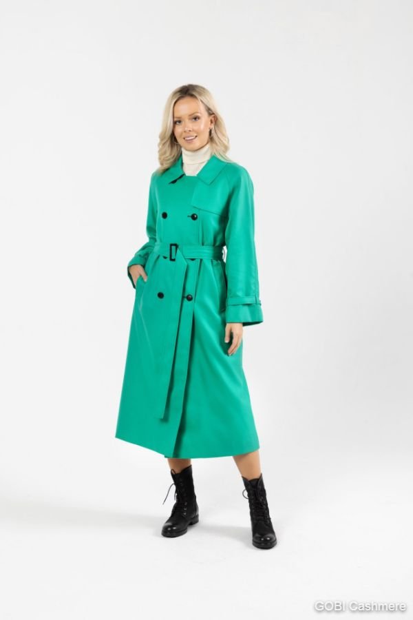 CASHMERE BELTED TRENCH COAT