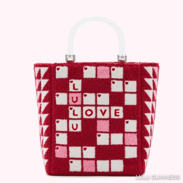 CROSSWORD BIBI Tote Raspberry