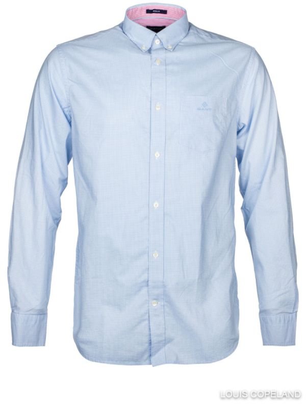 GANT Regular Fit Micro Check Broadcloth Shirt