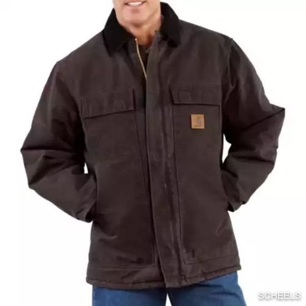 Men's Carhartt Washed Duck Sherpa Lined Jacket