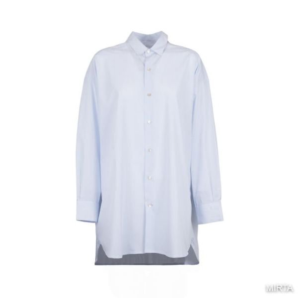 JACKIE – ETICLÒ - Organic Cotton Light Blue Oversized Blouse
