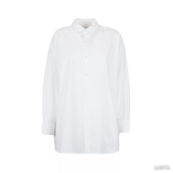OLVIA – ETICLÒ - Organic Cotton White Oversized Blouse