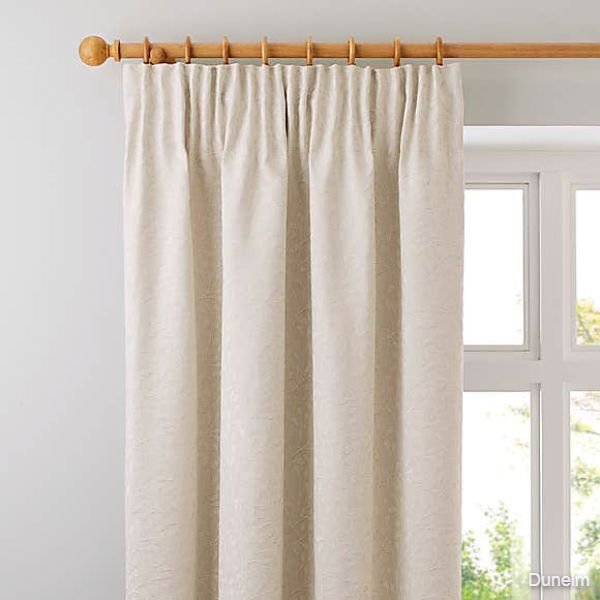 Willow Ivory Pencil Pleat Curtains