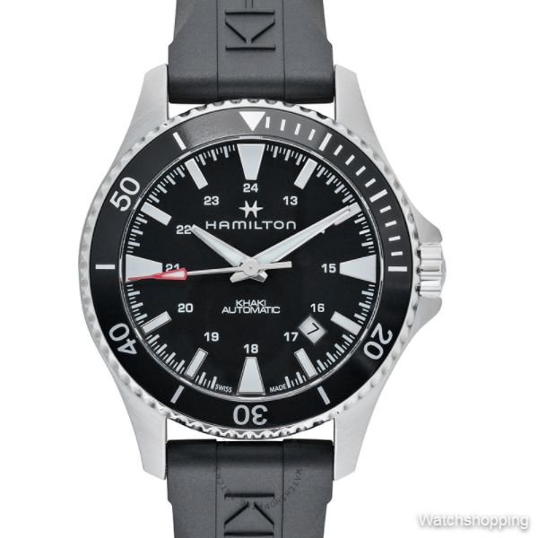 HAMILTON - Khaki Navy Automatic Black Dial Stainless Steel Men's Watch