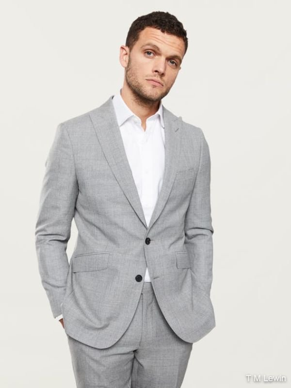 Canaletto Barberis Slim Fit Grey Suit Jacket