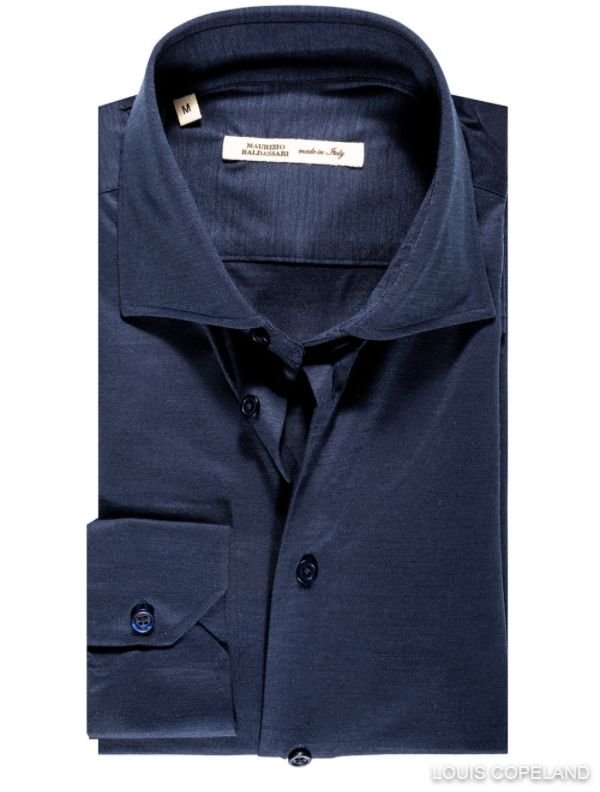 Maurizio Baldassari - Spread Collar Jersey Shirt