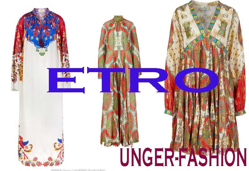 4 Best Selling Dresses by ETRO from UNGER-FASHION