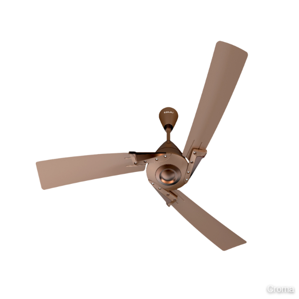 BAJAJ Euro Prime 120cm 3 Blade Ceiling Fan (Brown & Bronze)