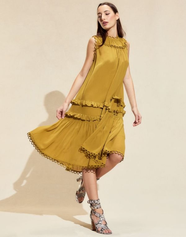 ANNABELLE SLEEVELESS MIDI DRESS