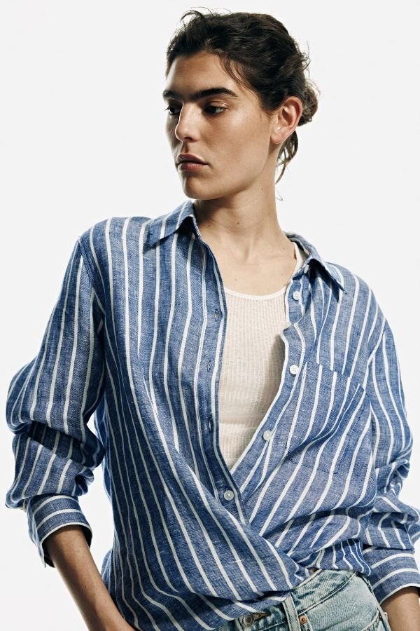 Top 5 Effortless Spring Outfits from H&M You Will Wear on Repeat in 2026 2 LINEN SHIRT