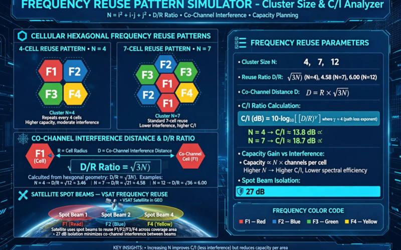 Frequency Reuse Pattern Simulator