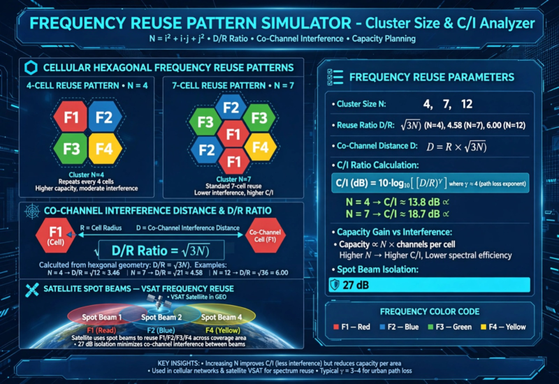 Frequency Reuse Pattern Simulator