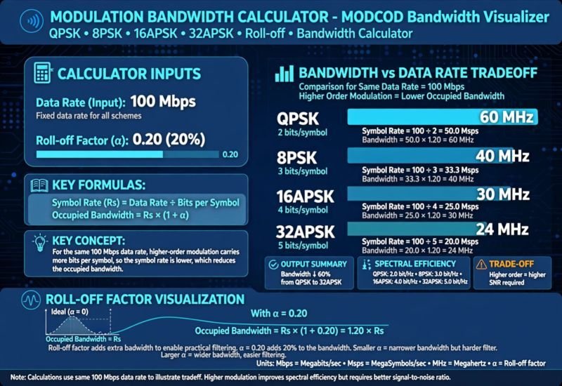 Modulation Bandwidth Calculator