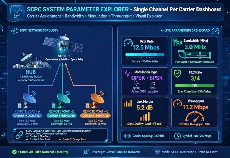 SCPC System Parameter Explorer