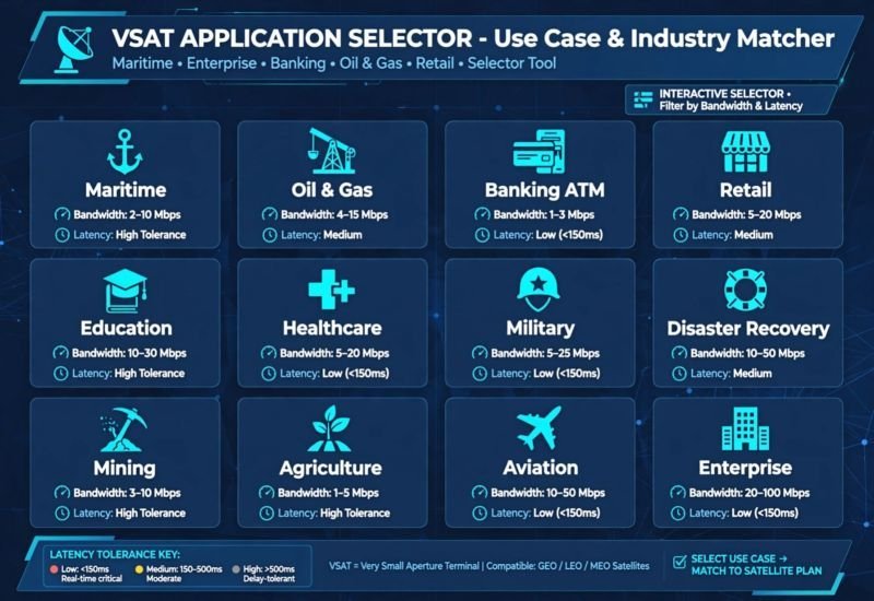 VSAT Application Selector
