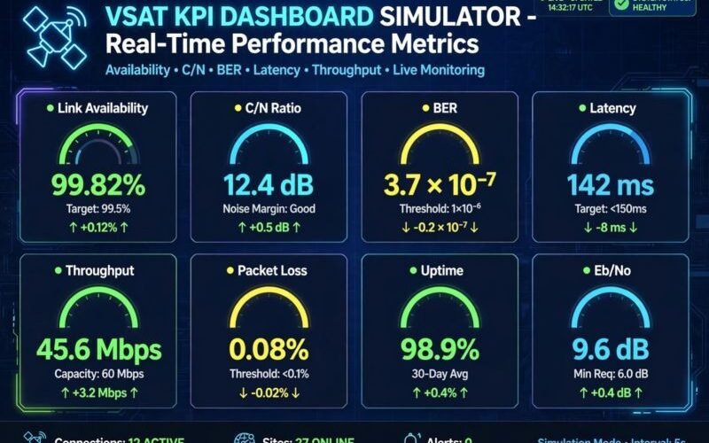 VSAT KPI Dashboard Simulator