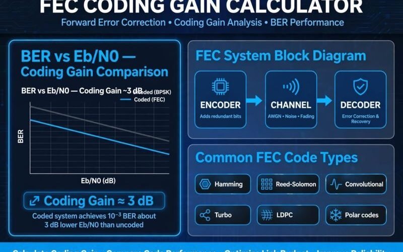 FEC Coding Gain Calculator