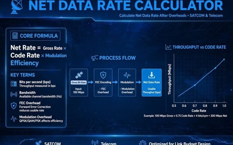 Net Data Rate Calculator
